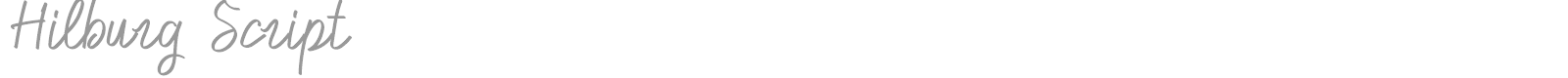 Hilburg Script font preview